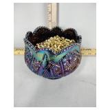 Carnival glass with beads