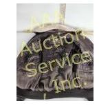 Marc New York, leather bomber jacket, size large