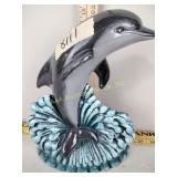 Cast iron dolphin door stop