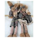 Rabbits, primitive look decor