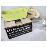 Box of Screws, Plate, Metal Decor