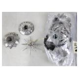 Vintage Punched Tin Christmas Tree Candle