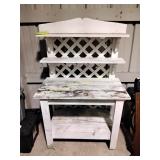 Gardeners table, 38 x 22 x 62, paint loss