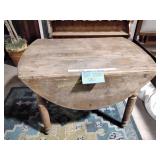 Drop leaf table, 41 x 28 x 29, cracks, rough areas