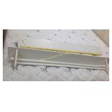 Two painted wood shelves , 56 x 7