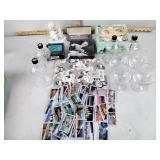 4 mini Wine glasses, A Precious Moments Porcelain