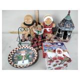 Christmas, Scenery Figurines. Gingerbread