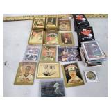 Assortment of baseball cards including wally
