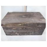 Wooden Chest With A Lid