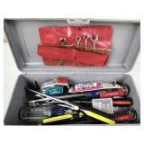 Toolbox Including Screwdrivers, Tape Measure,