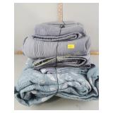 Machine quilted bedding