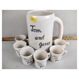 Pottery Tom & Jerry set