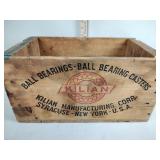 Kilian ball bearings wood crate