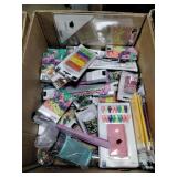 New erasers, 3 hole punches, paper clips & pins,