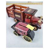 Wooden Bowen engineering corp truck, Wells Fargo