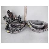 Cement fish fountain