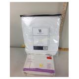 New stock Wamsutta twin XL mattress pad, Salt
