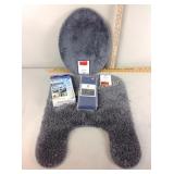 New stock toilet lid cover & rug, Wamsutta body