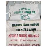 Advertising aprons- Wolohan Lumber, Broadview
