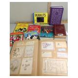 Vintage scrap book of cards (b-day, valentines,