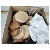 Chair Legs, Large Hanger Screws, Wooden Circle