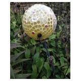 Gazing ball, metal stand