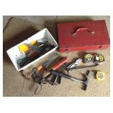 Hand tools incl. hammers, tape
