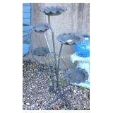 Gazing ball and stand, plant stand,