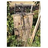 Decorative metal garden stakes