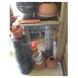 Plastic potting table