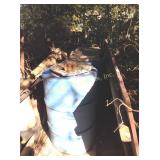 (3) Plastic barrels, tub, misc.