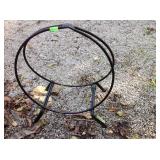 Small wrought iron log holder