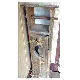 Decorative wood outhouse,