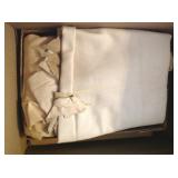 Leather pieces, road maps, atlases, peacock