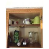 Plastic cups, water bottles, mugs and misc