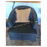 Pair of upholstered armchairs