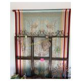 Hanging glass candle holders, angel magnets & misc