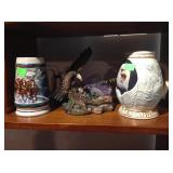 Eagle stein, resin figurine. Budweiser stein