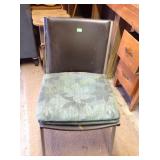 Chair, worn oak table