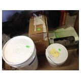 Garden borders edging, buckets of Dura Coat