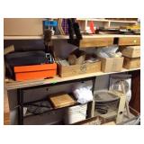 Casters, cassette tapes, misc hardware