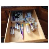 Kitchen towels, tape, misc