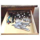 Oneidacraft stainless flatware, misc cutlery