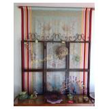 Silk Embroidered  peacock wall hanging