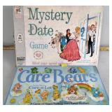 Vintage board games including Mystery Date game