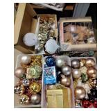 Christmas ornaments, Christmas decor including