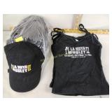De La Hoya vs. Mosley hats and ladies tanks, new,