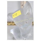 Viking glass cat figurine