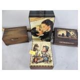 (4) Music boxes including Gone With The Wind &