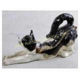 Enamel metal cat trinket box